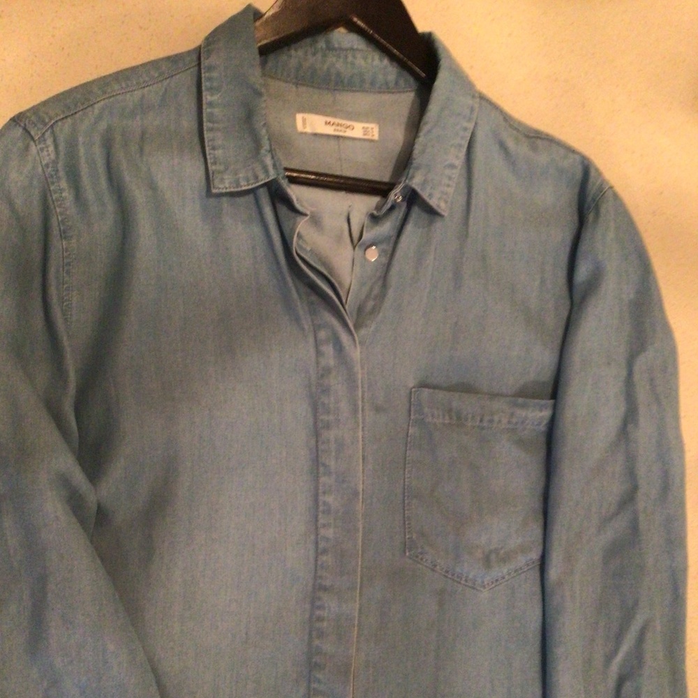 CHAMBRAY SHIRT - Mango